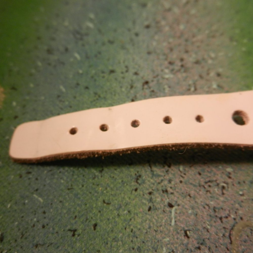 VTG 80s unisex watch band circle cut out blue white watchband sporty nautical - Picture 9 of 11